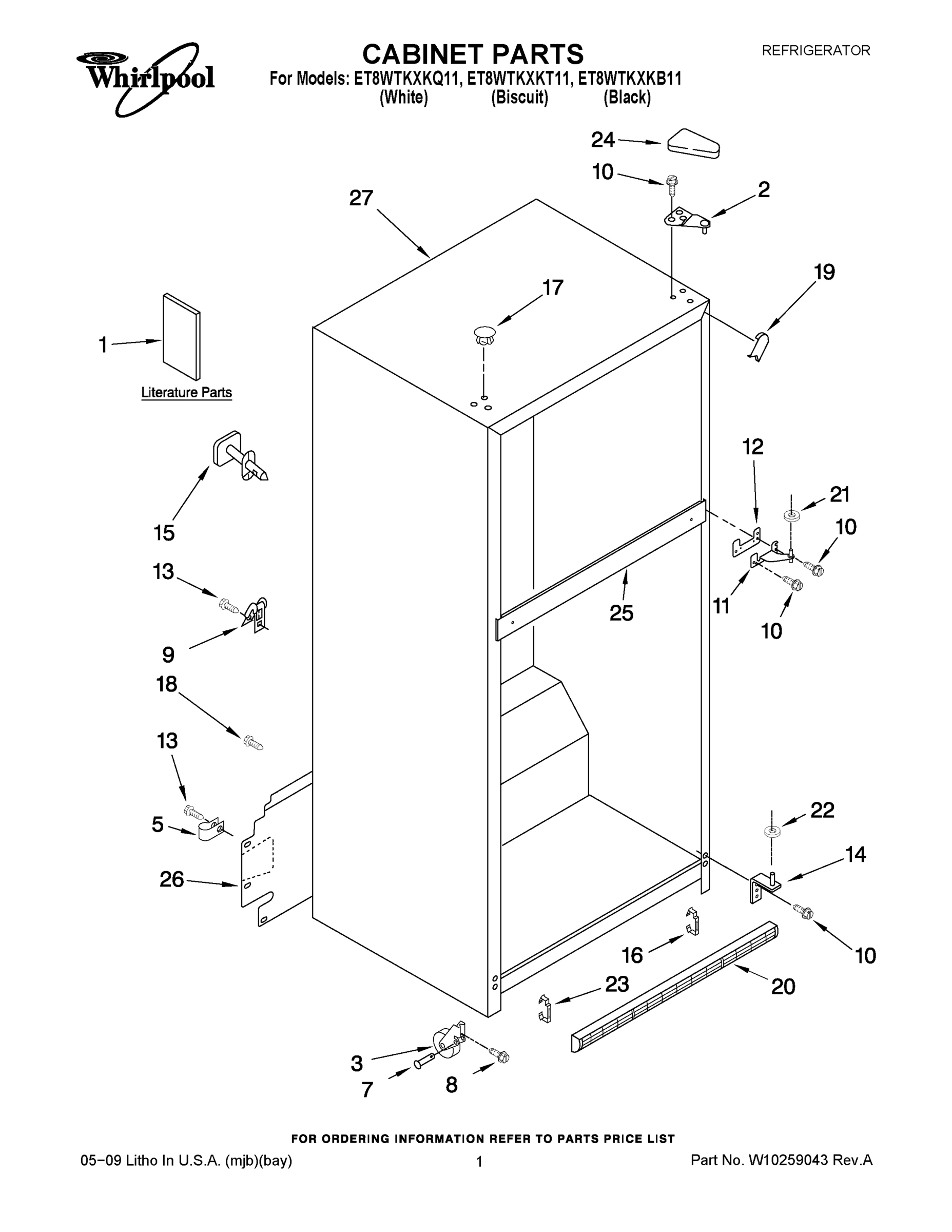 01 - CABINET PARTS