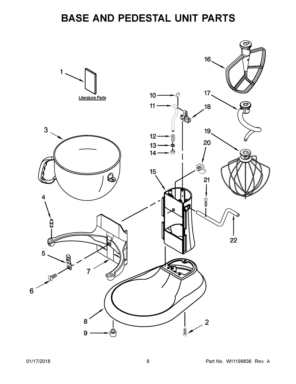 04 - BASE AND PEDESTAL UNIT PARTS