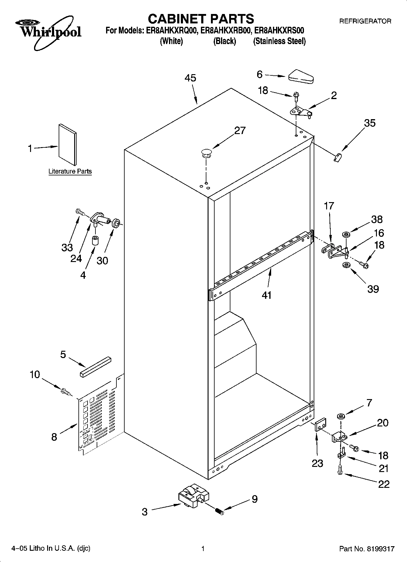 01 - CABINET PARTS