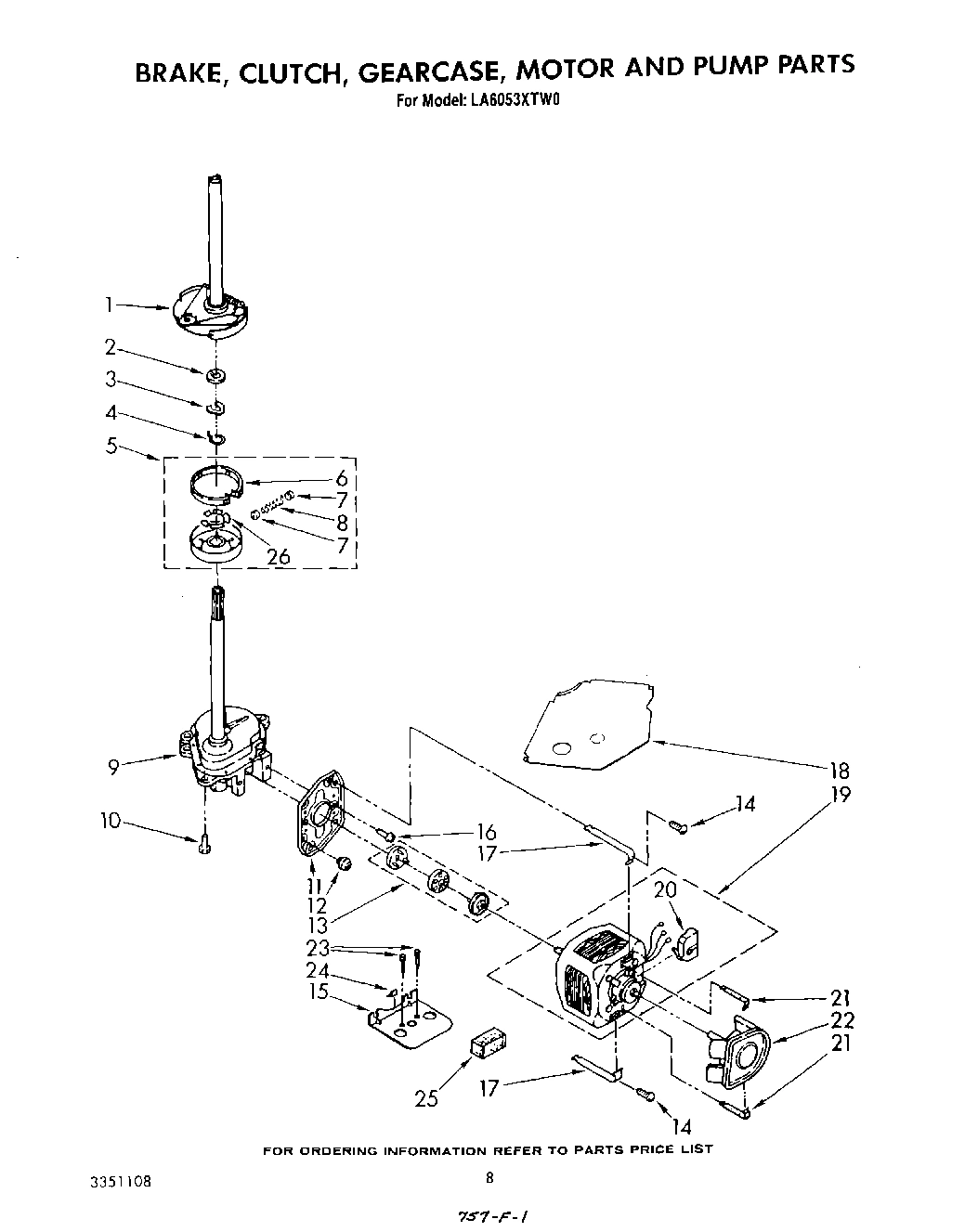 07 - BRAKE, CLUTCH, GEARCASE, MOTOR AND PUMP