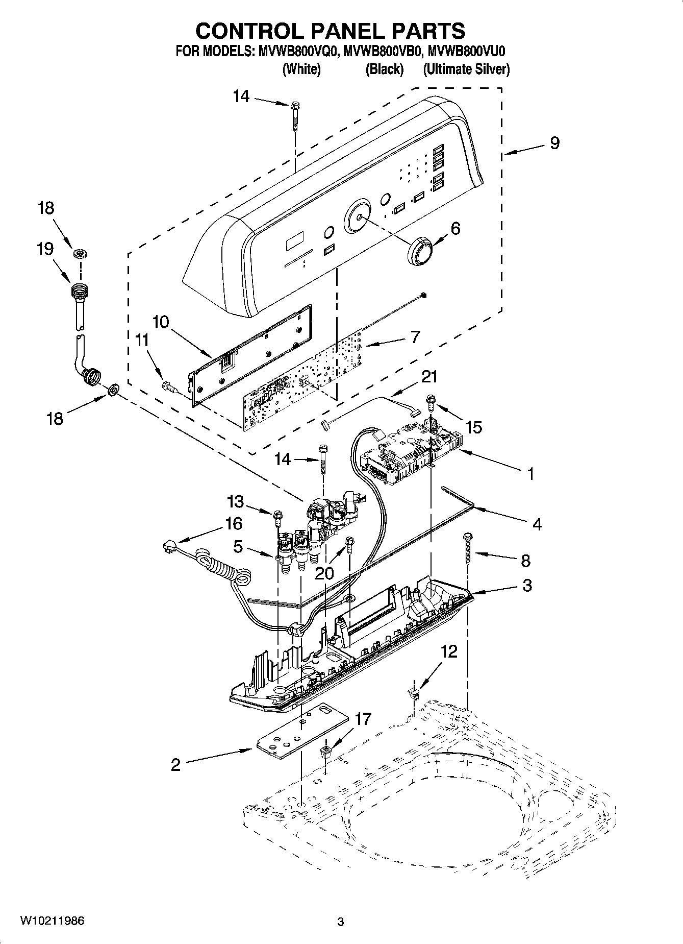 02 - CONTROL PANEL PARTS