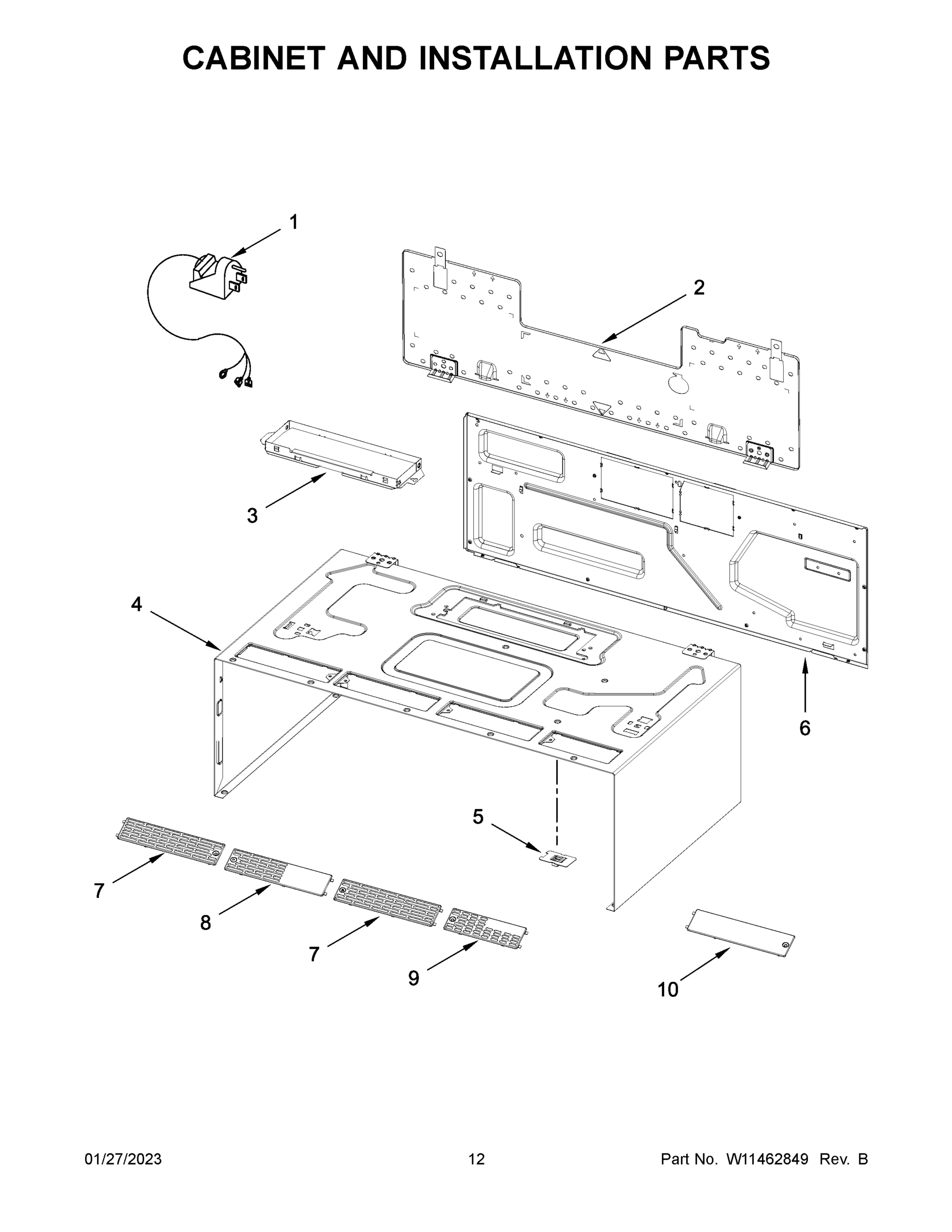 07 - CABINET AND INSTALLATION PARTS