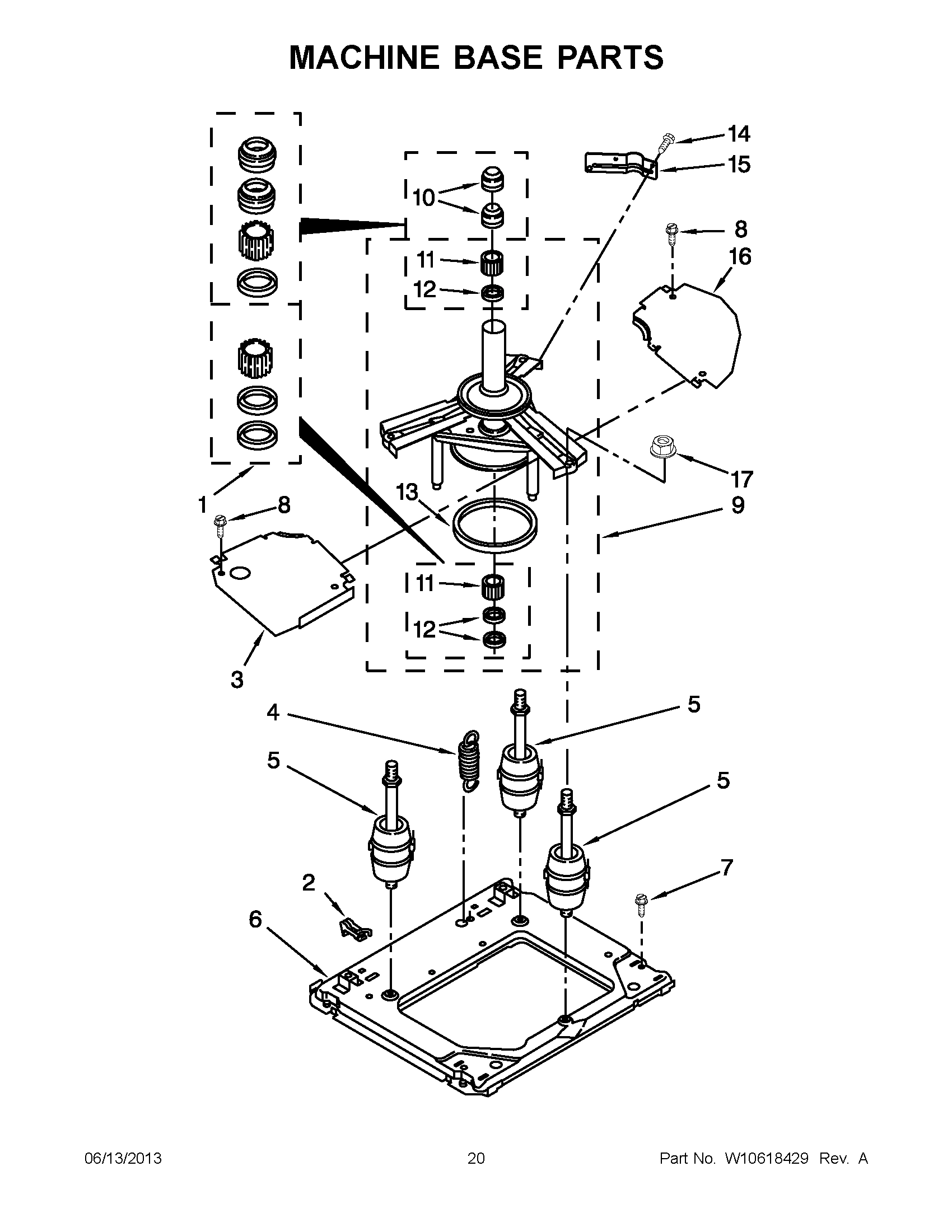 10 - MACHINE BASE PARTS