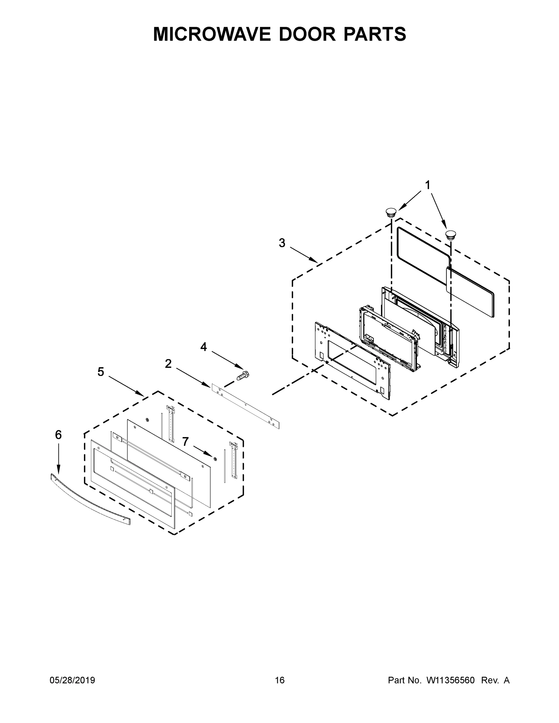09 - MICROWAVE DOOR PARTS