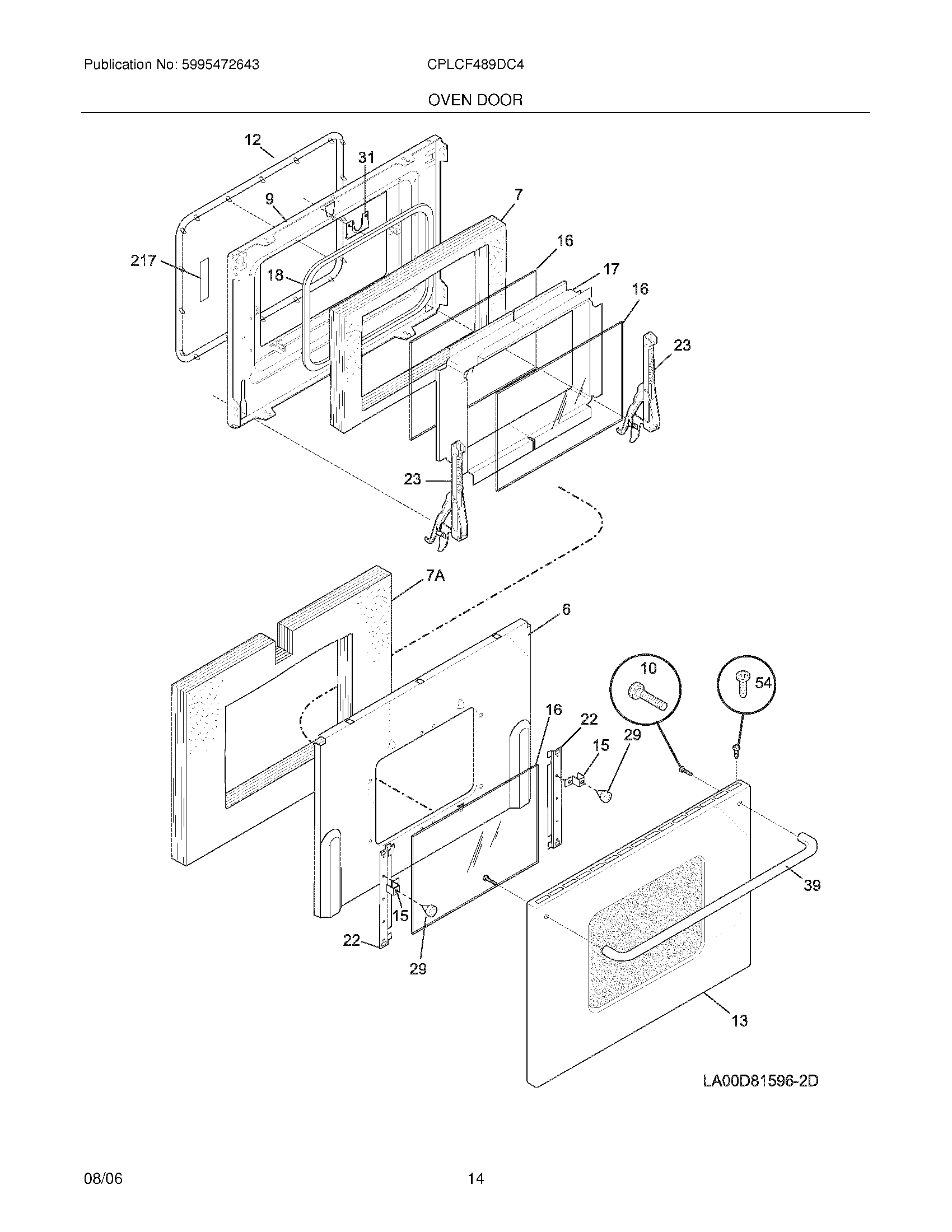 13 - OVEN DOOR