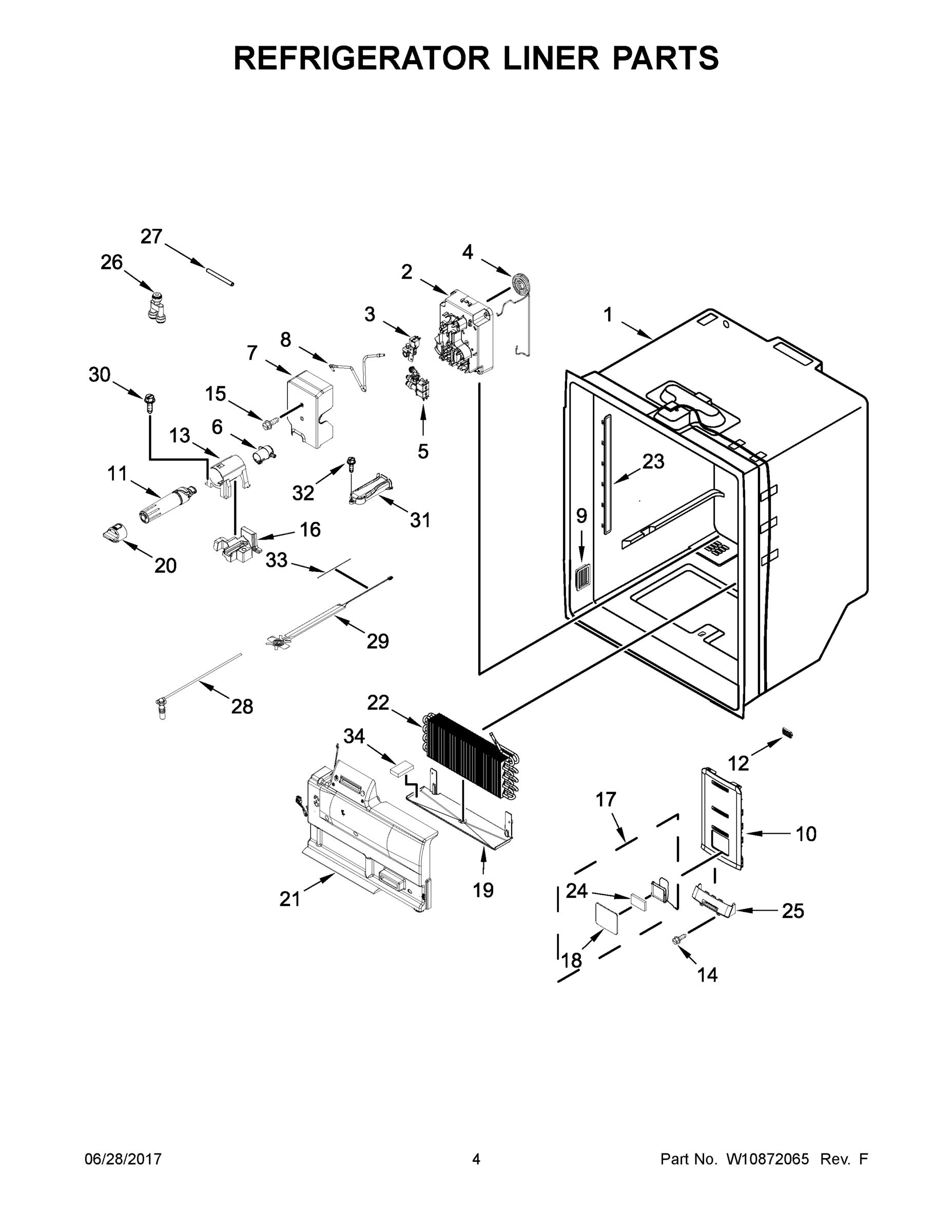 03 - REFRIGERATOR LINER PARTS