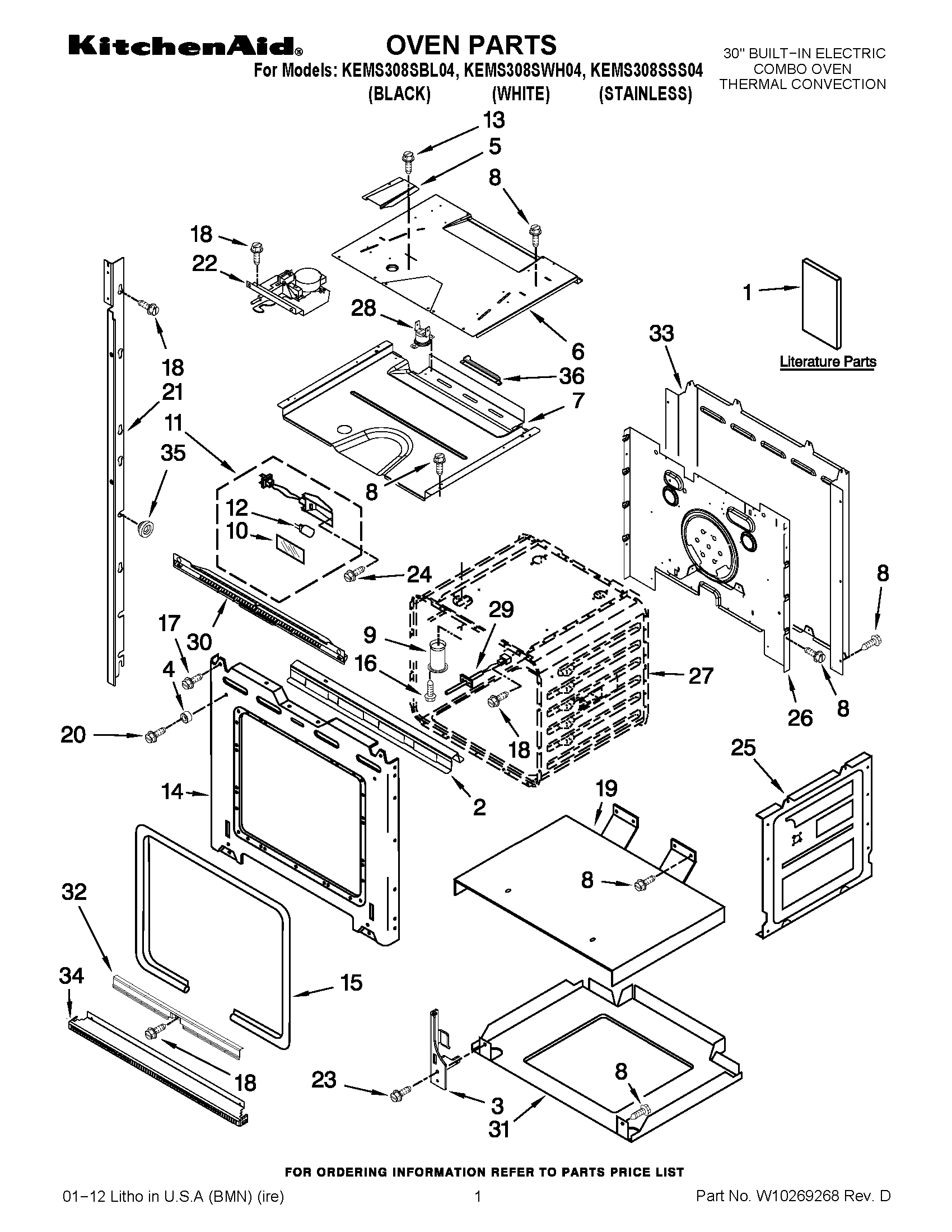 01 - OVEN PARTS