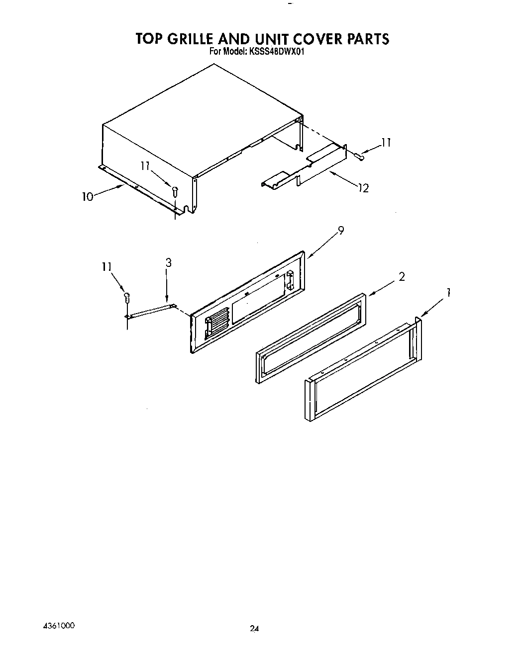 18 - TOP GRILLE AND UNIT COVER