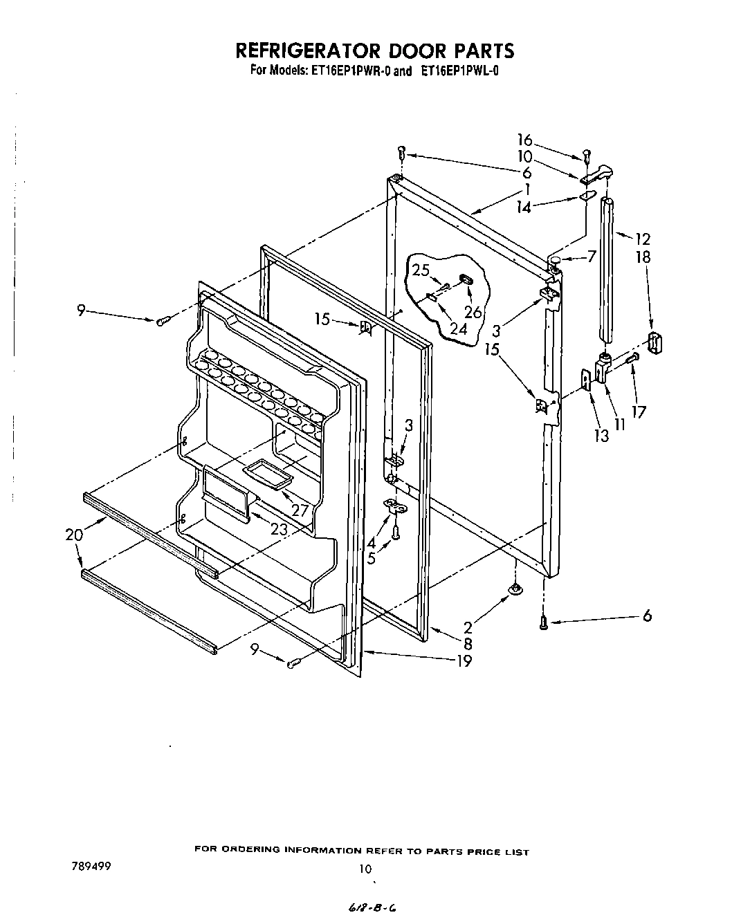 08 - REFRIGERATOR DOOR , NOT ILLUSTRATED