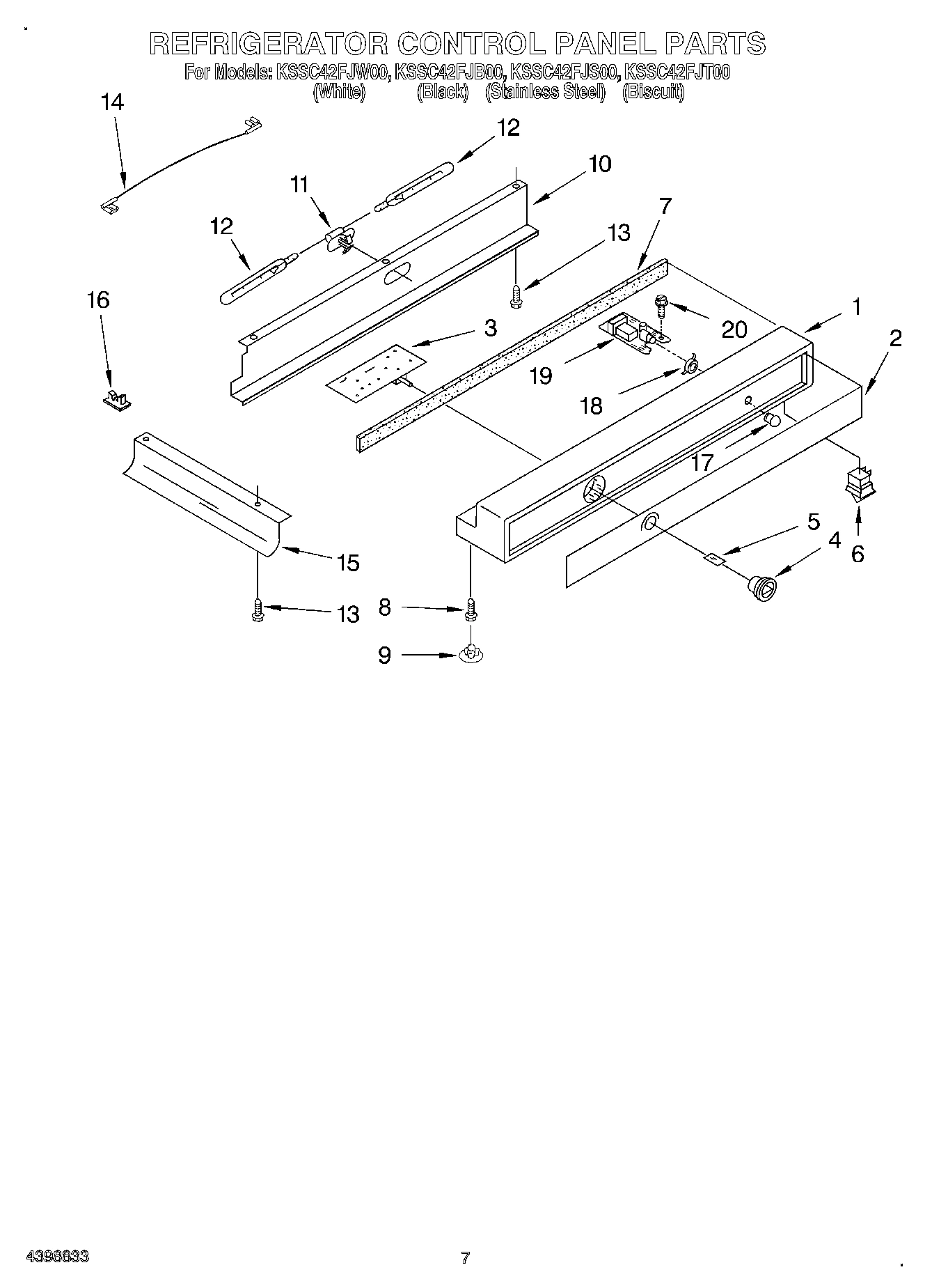 05 - REFRIGERATOR CONTROL PANEL