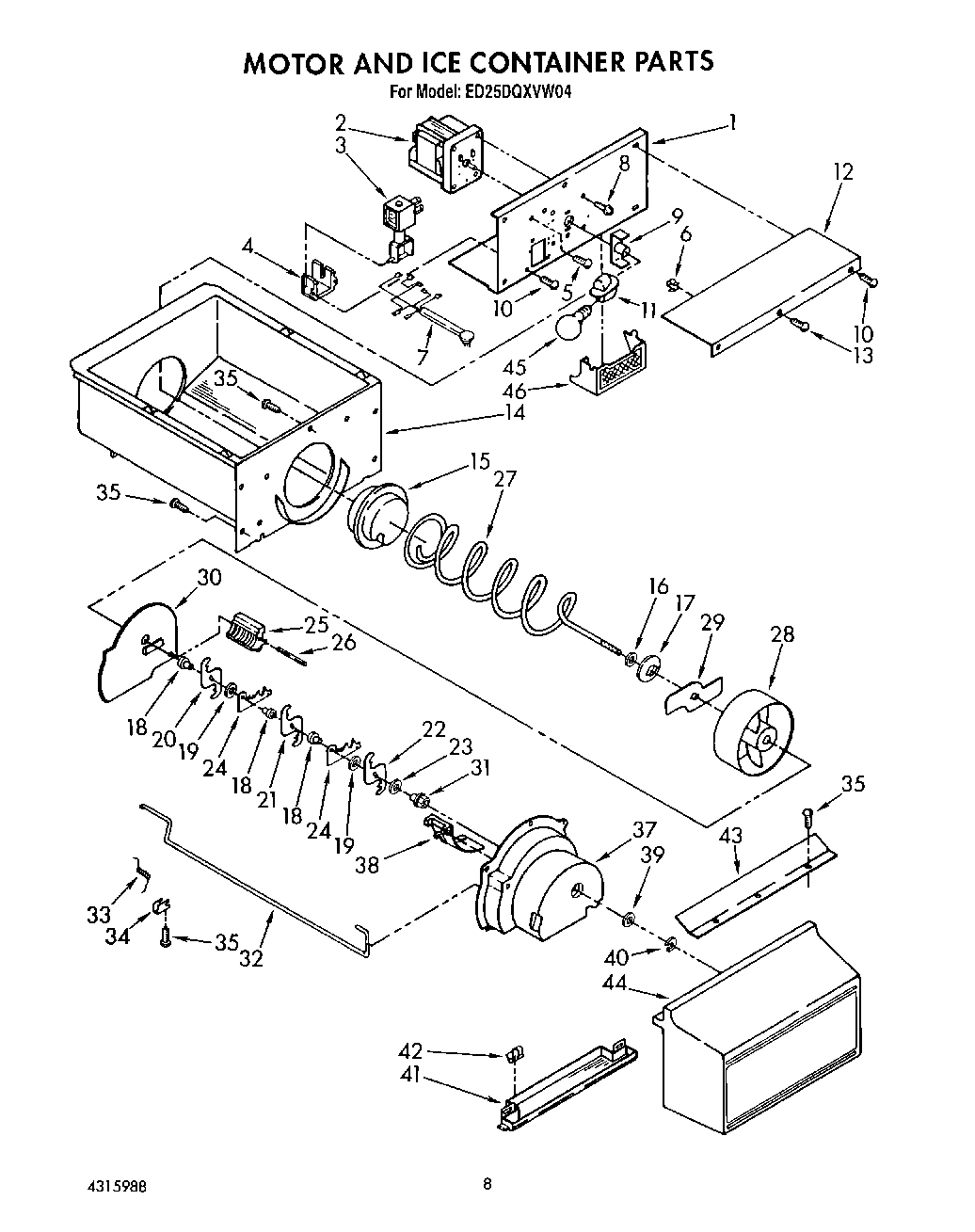 06 - MOTOR AND ICE CONTAINER