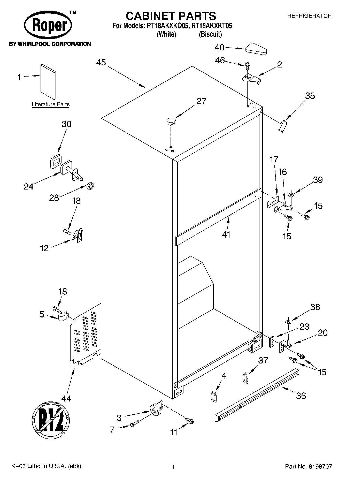 01 - CABINET PARTS