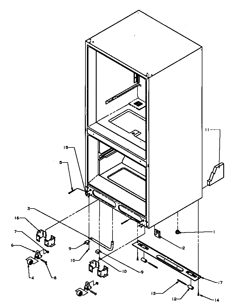 10 - ROLLERS/DRAIN TUBE