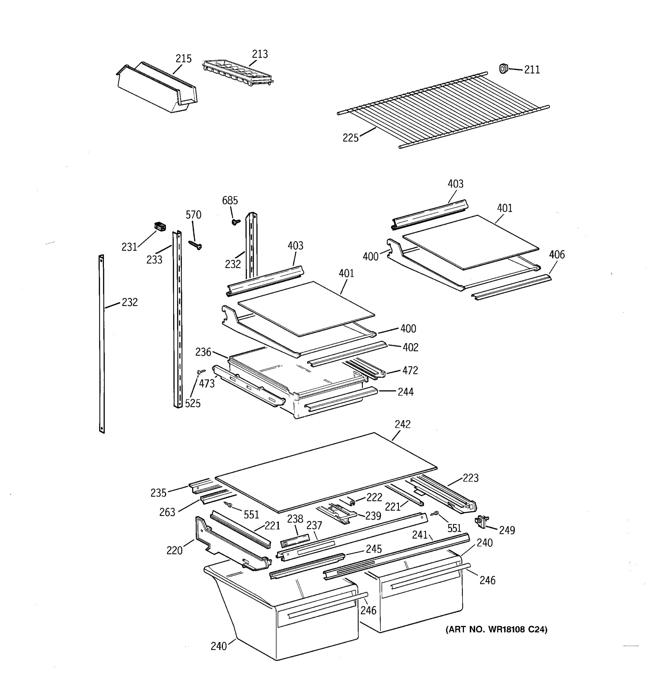 SHELF PARTS