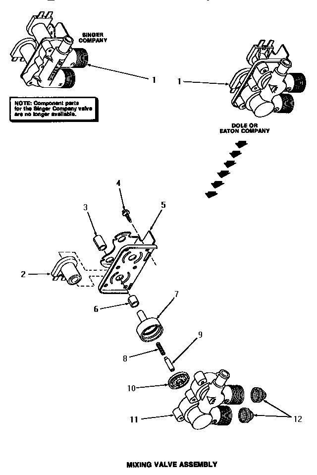 12 - MIXING VALVE ASSY