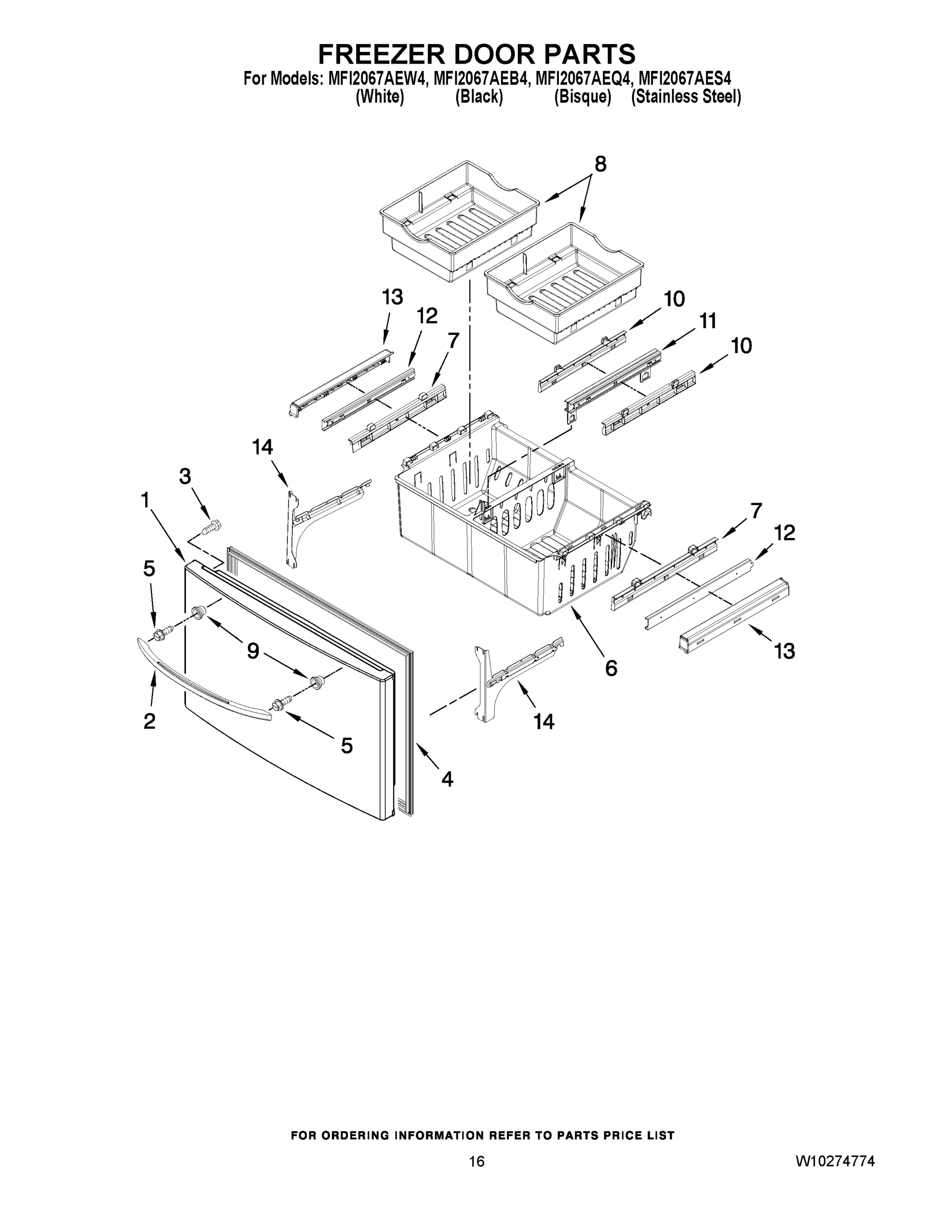 09 - FREEZER DOOR PARTS