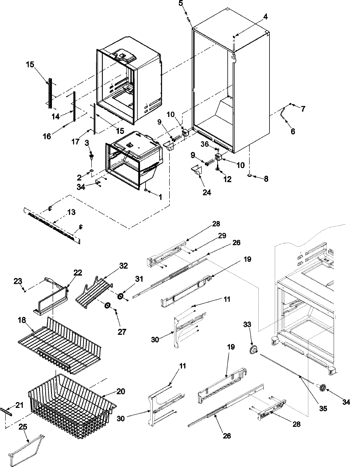 06 - INTERIOR CABINET & FREEZER SHELVING