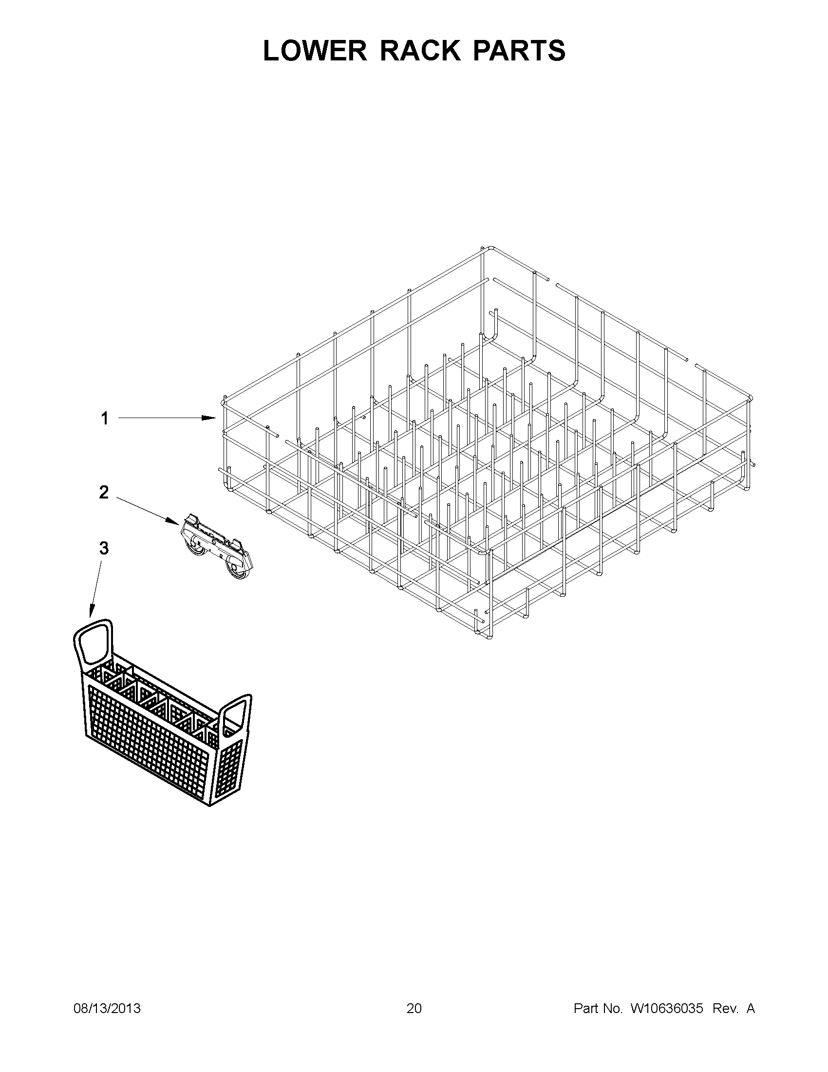11 - LOWER RACK PARTS