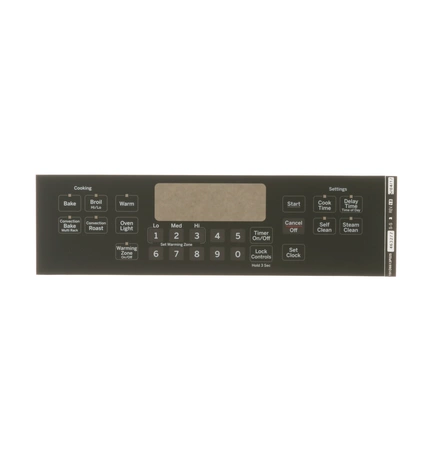 WB07X21417 GE Range Faceplate Graphics