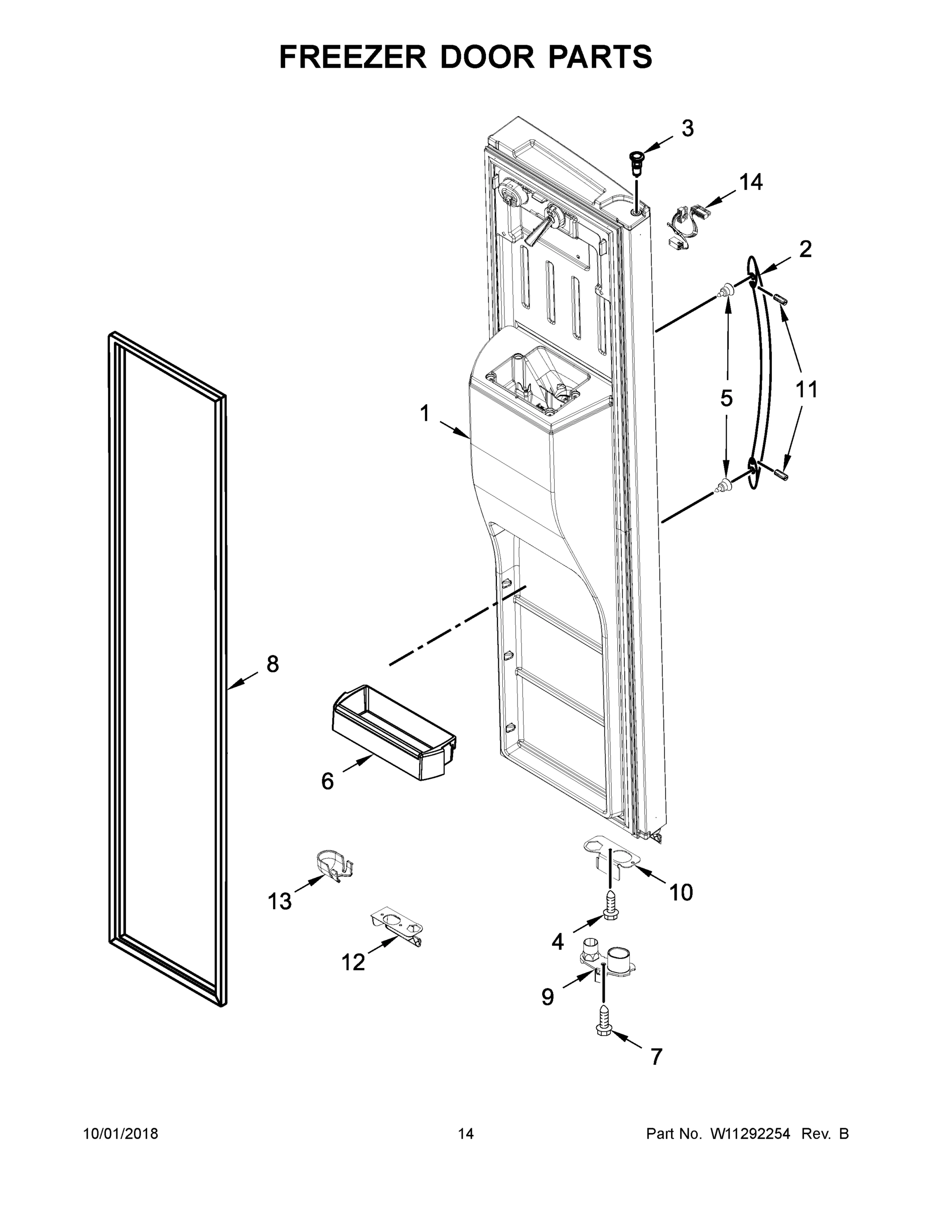 08 - FREEZER DOOR PARTS