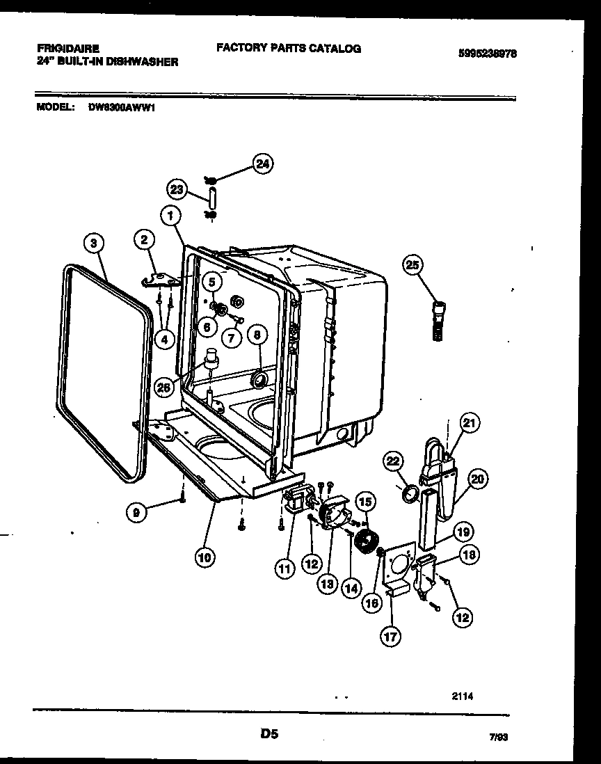 05 - TUB AND FRAME PARTS