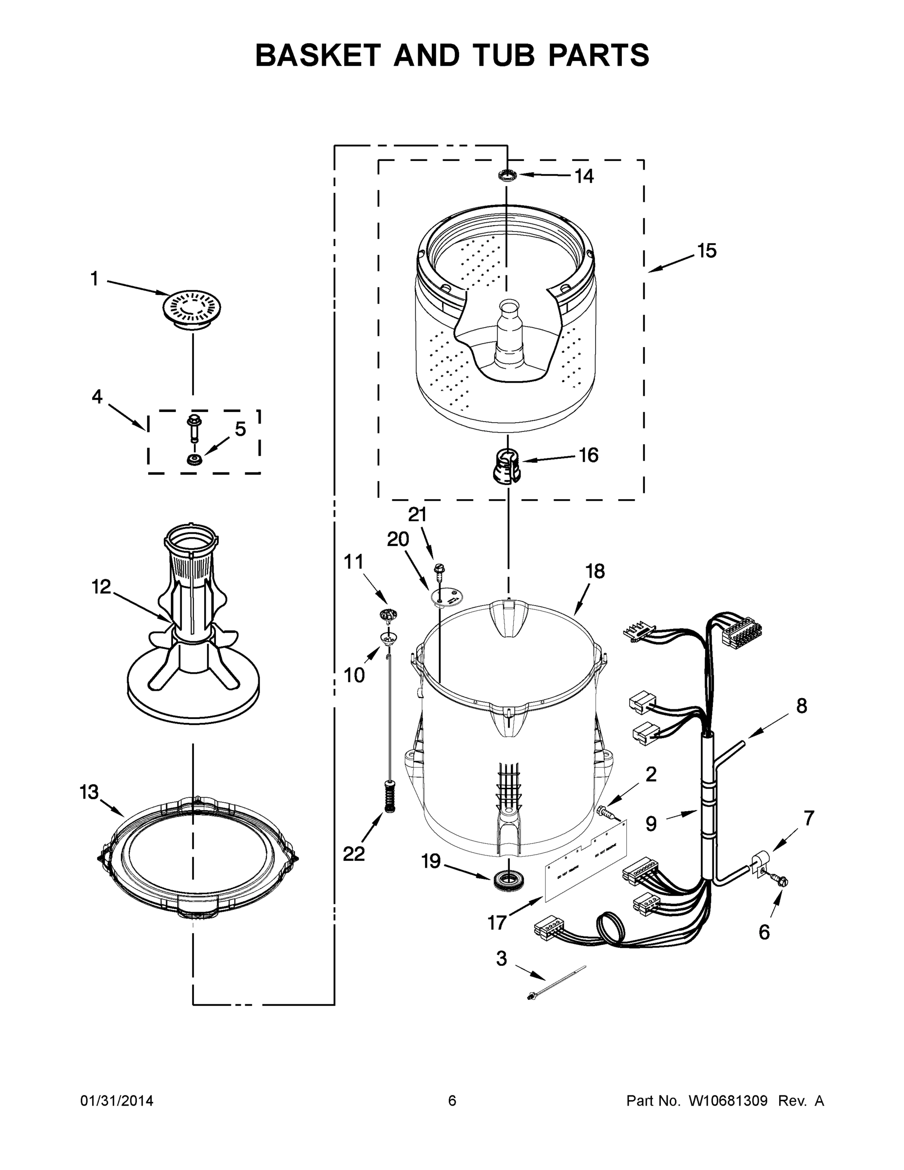 04 - BASKET AND TUB PARTS
