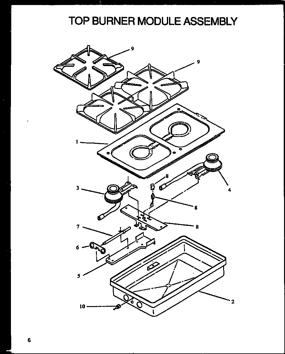 01 - TOP BURNER MODULE ASSY