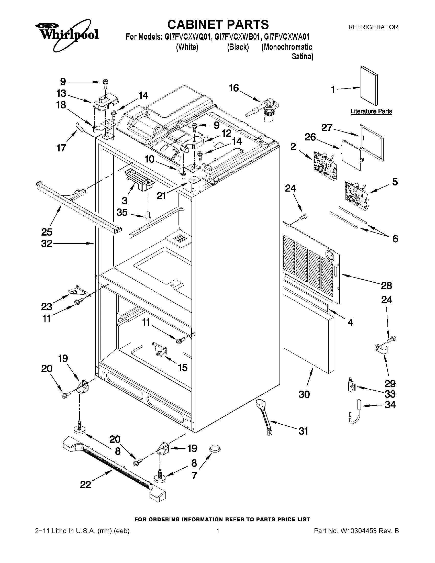 01 - CABINET PARTS