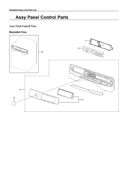 Panel Control Assembly