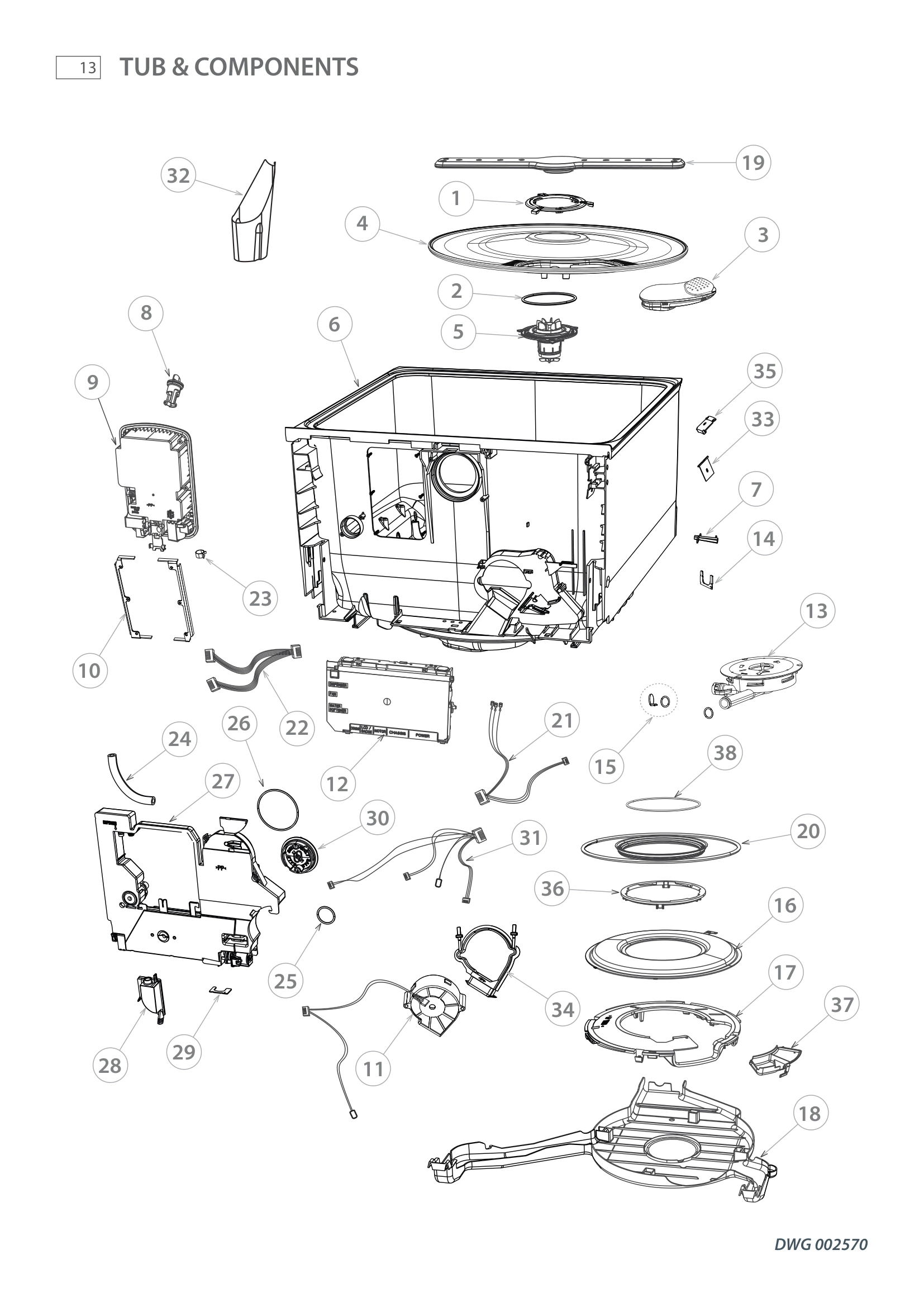 TUB & COMPONENTS