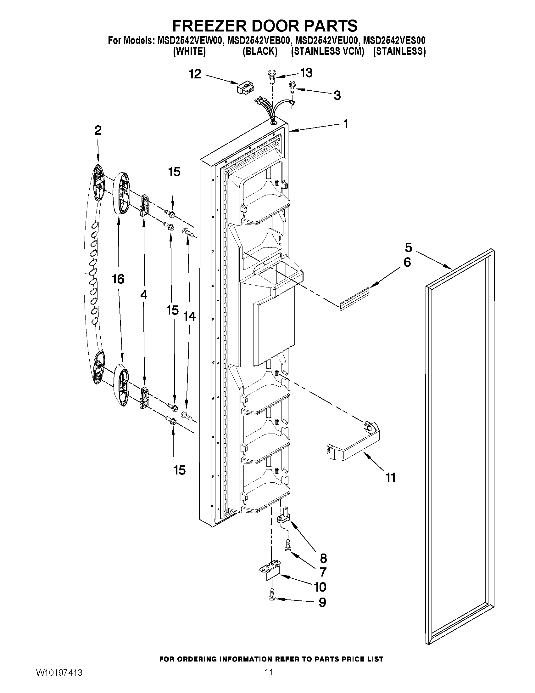 07 - FREEZER DOOR PARTS