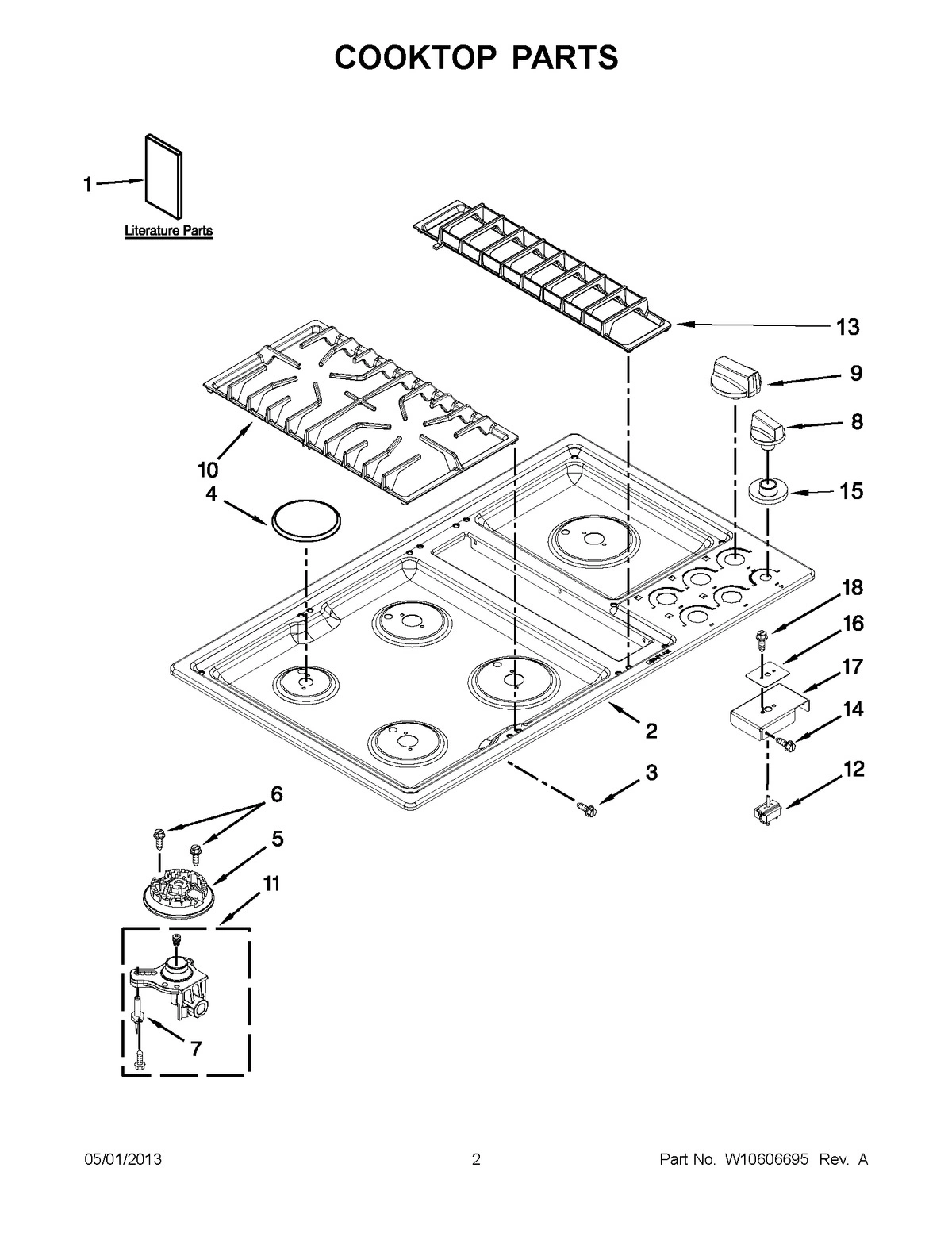 01 - COOKTOP PARTS