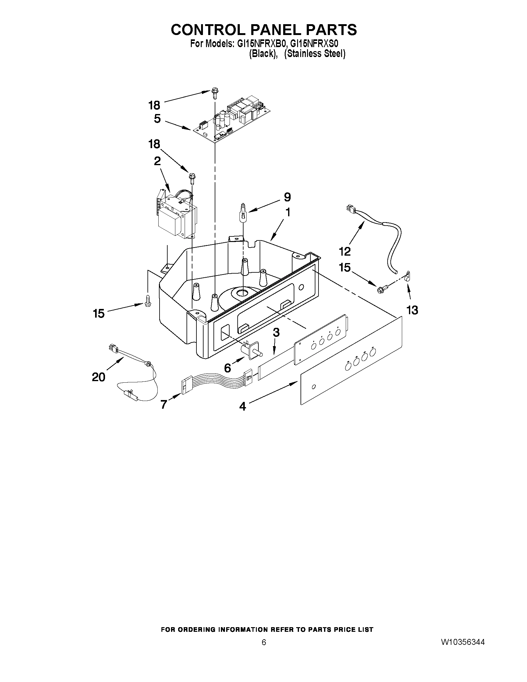04 - CONTROL PANEL PARTS