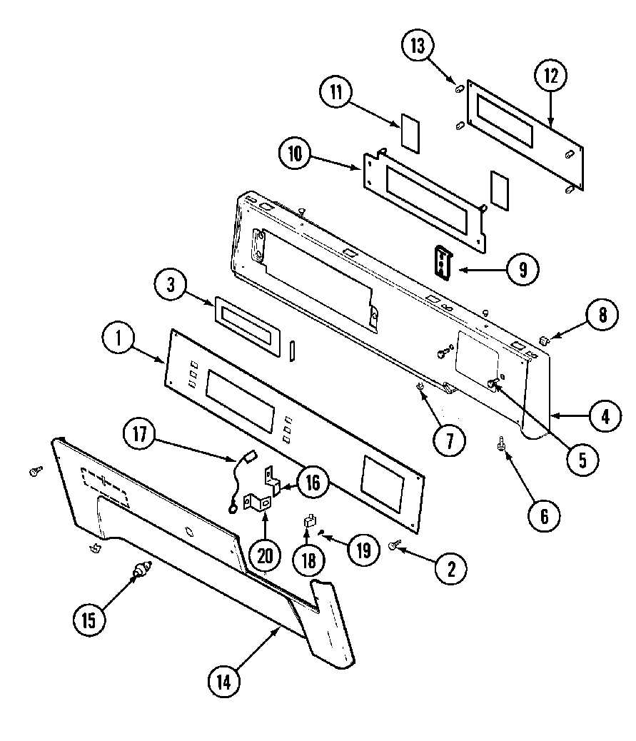 01 - CONTROL PANEL (UPPER)