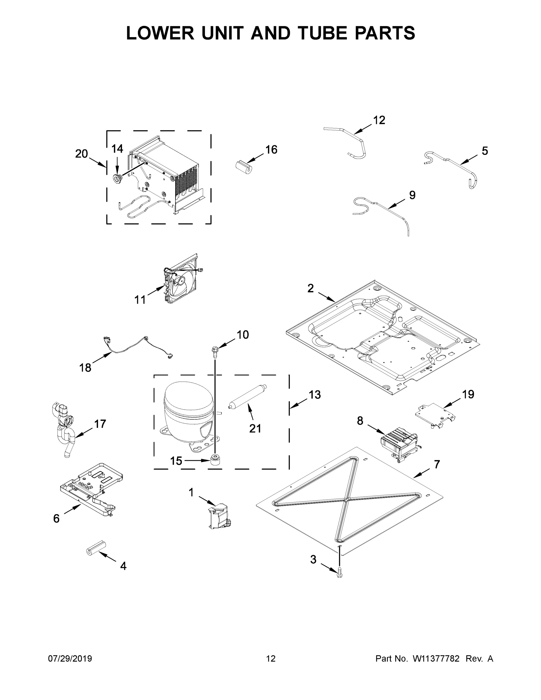 07 - LOWER UNIT AND TUBE PARTS