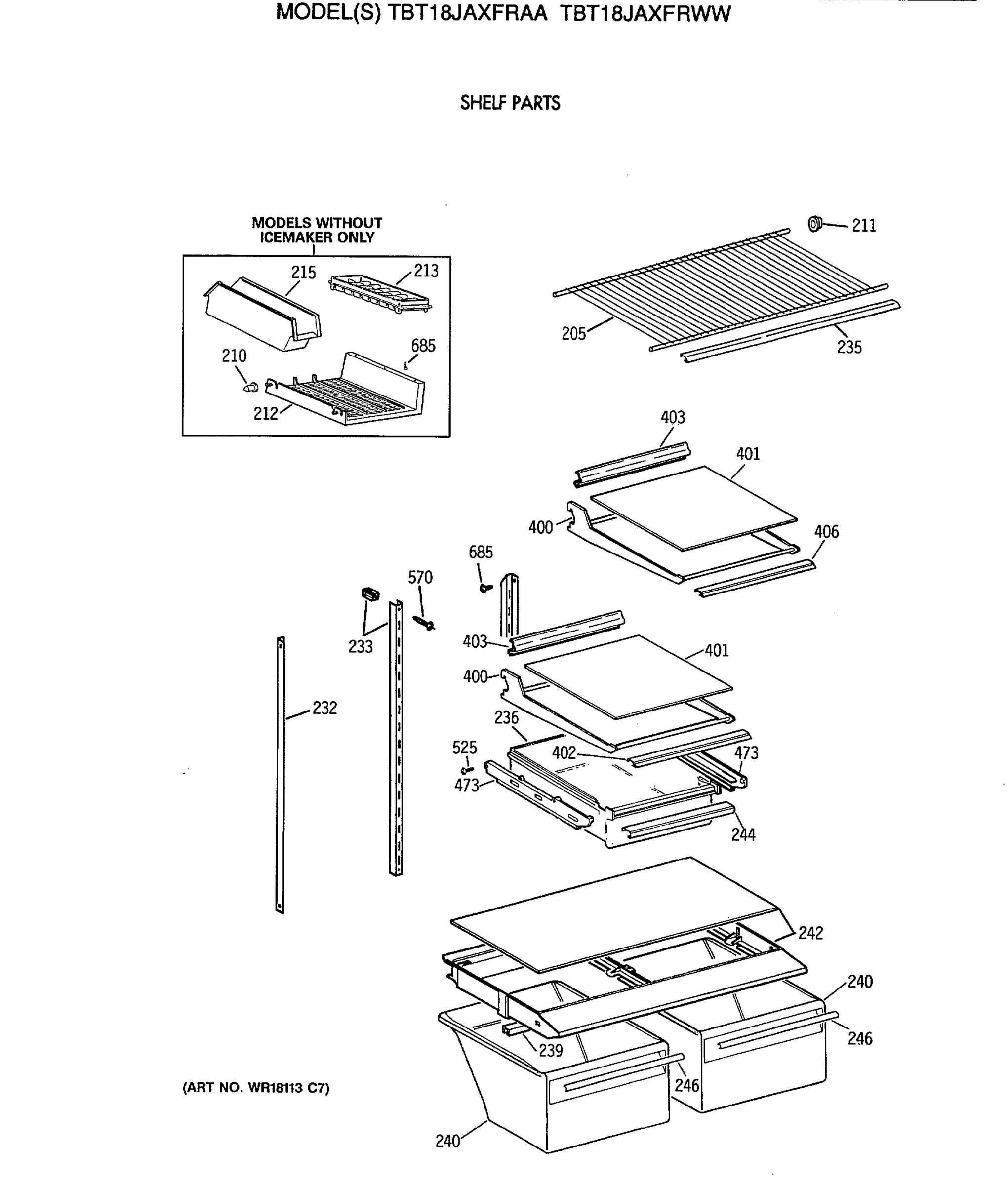 SHELF PARTS