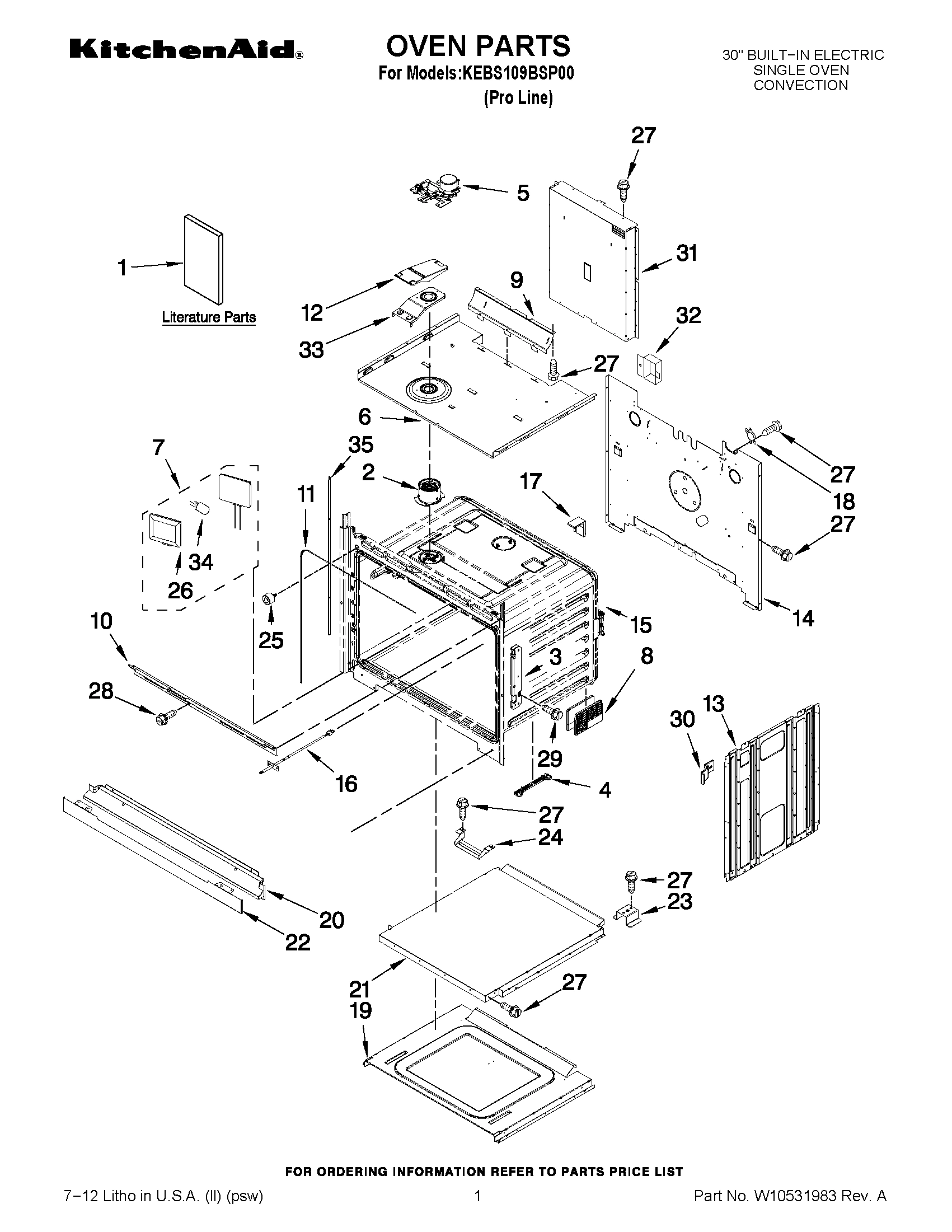01 - OVEN PARTS