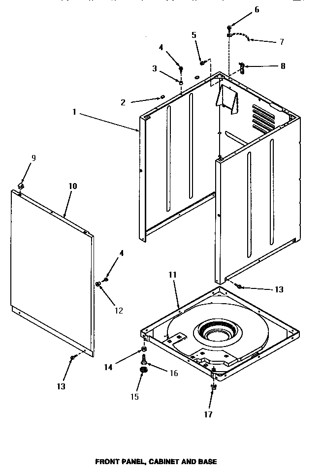07 - FRONT PANEL, CABINET & BASE