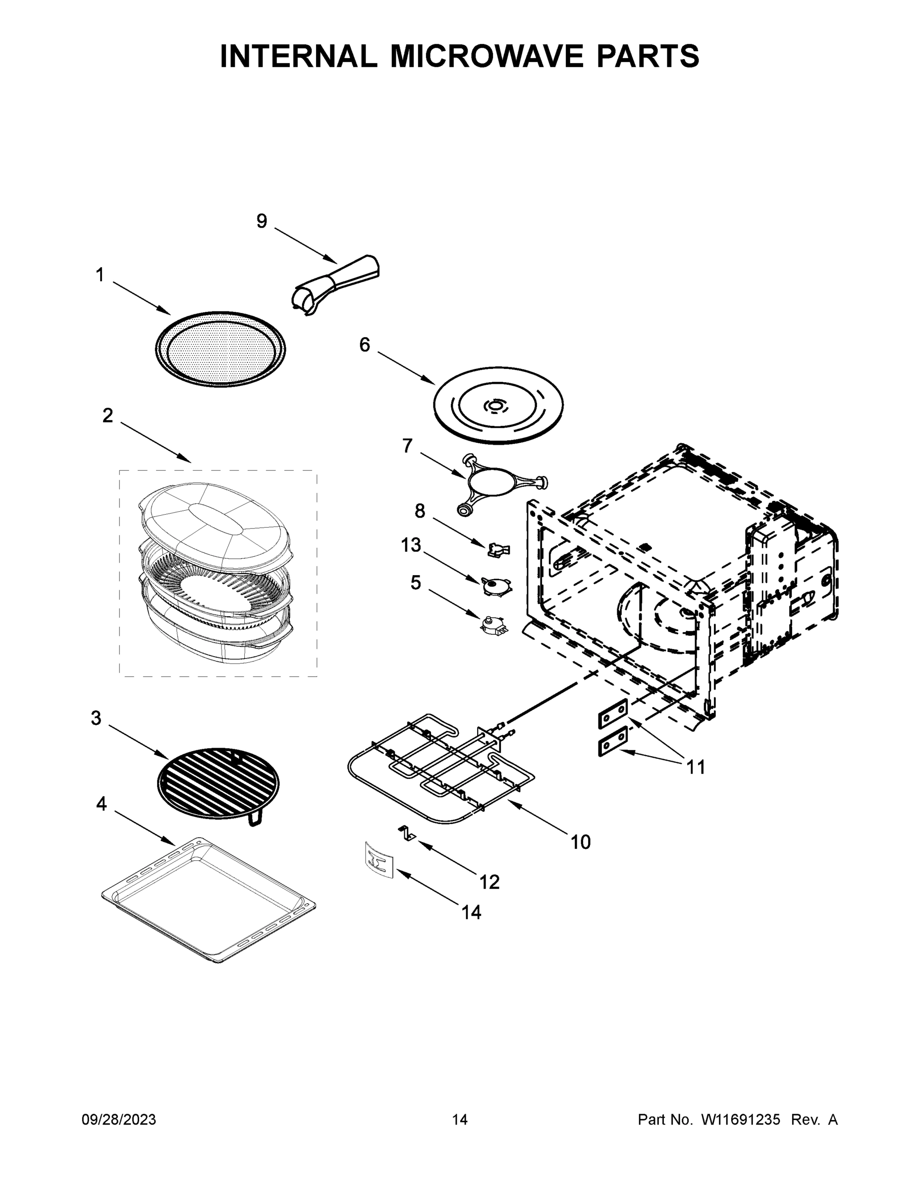08 - INTERNAL MICROWAVE PARTS