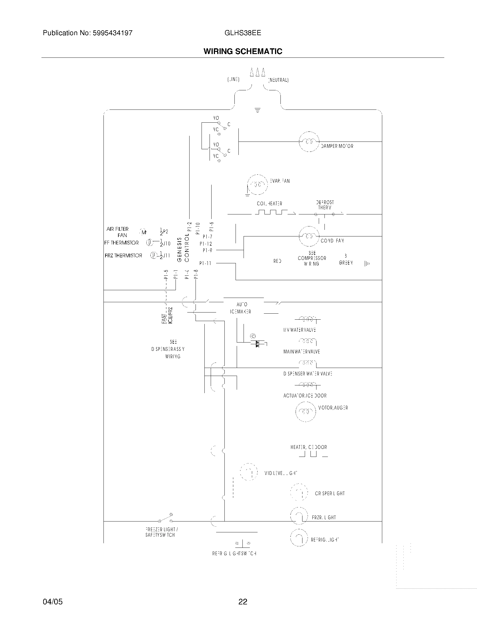 22 - WIRING SCHEMATIC