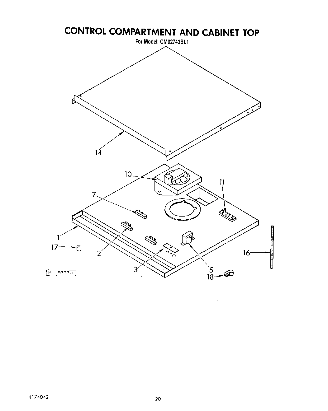12 - CONTROL COMPARTMENT AND CABINET TOP
