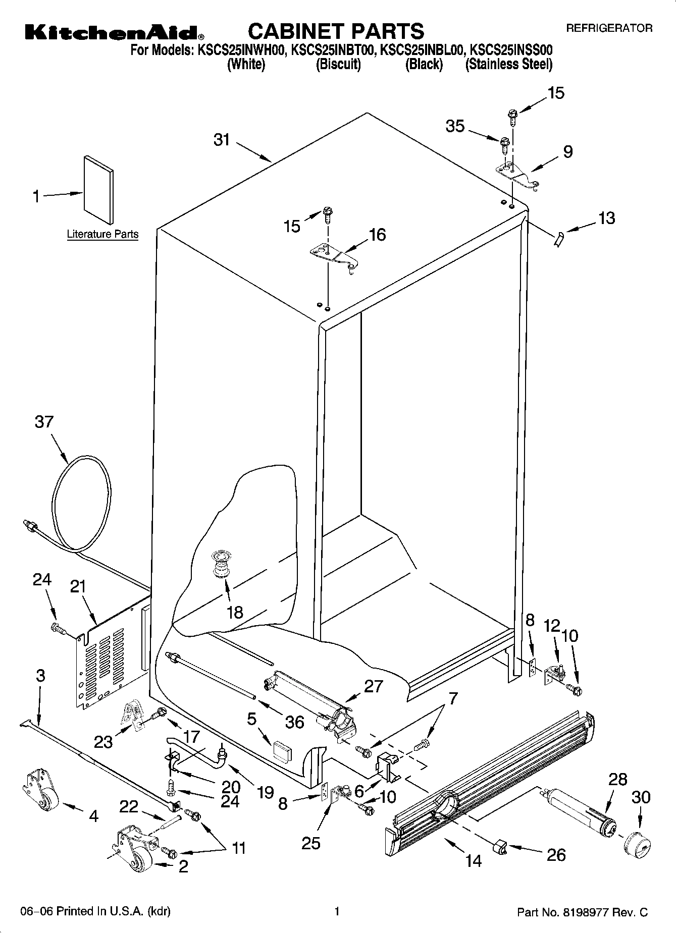 01 - CABINET PARTS