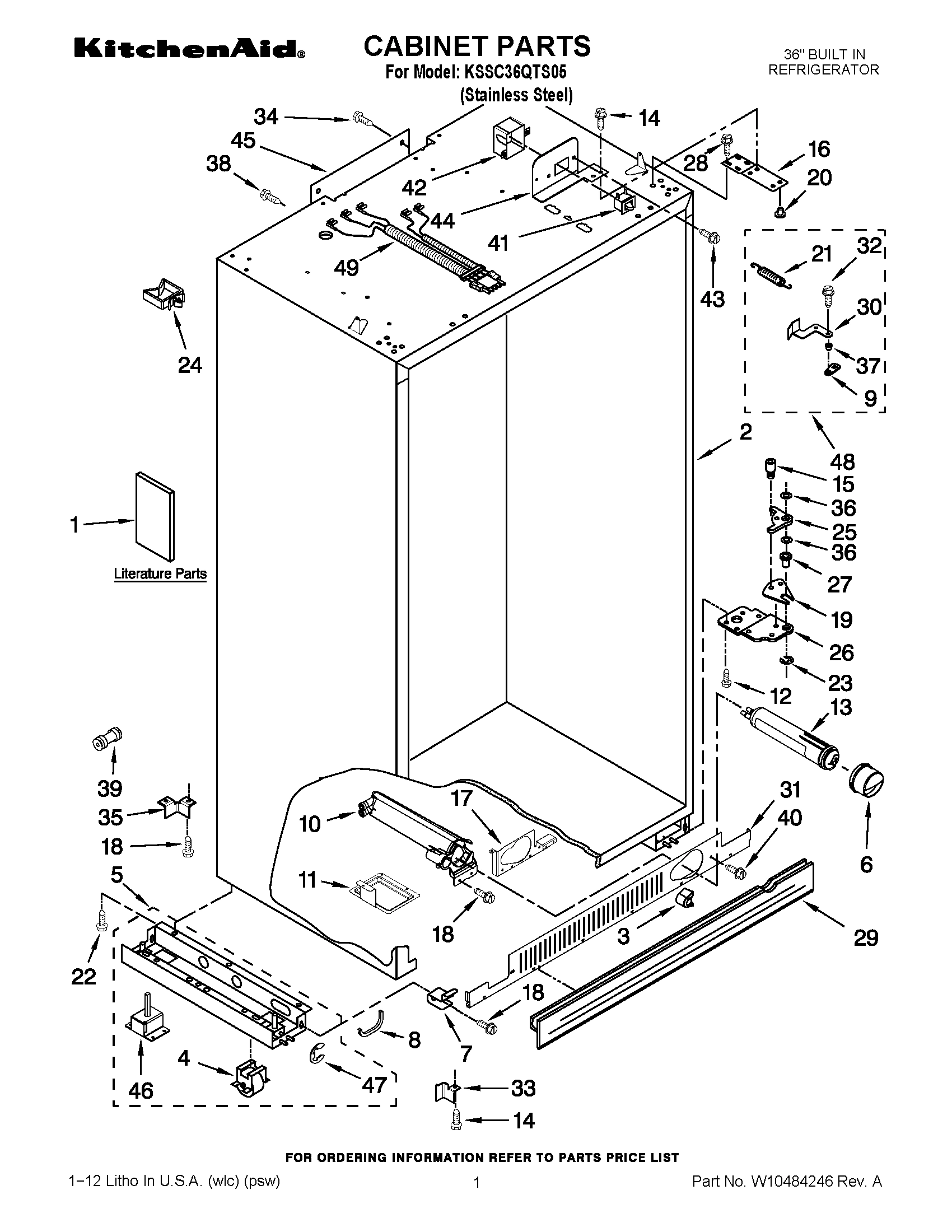 01 - CABINET PARTS