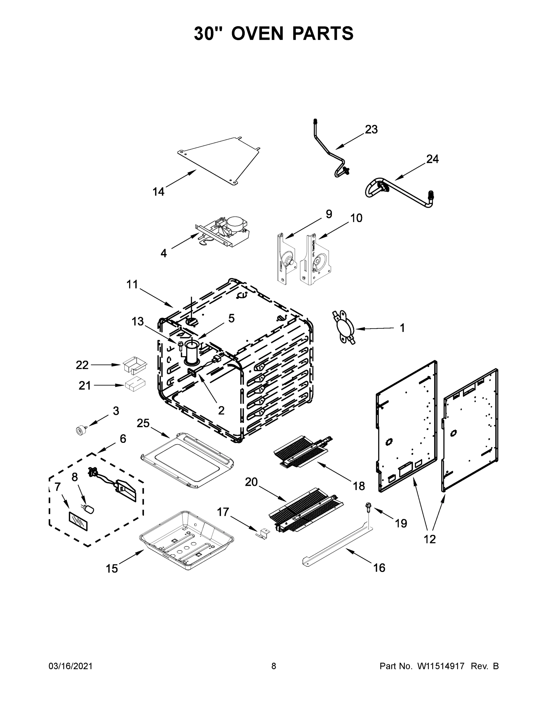 05 - 30" OVEN PARTS