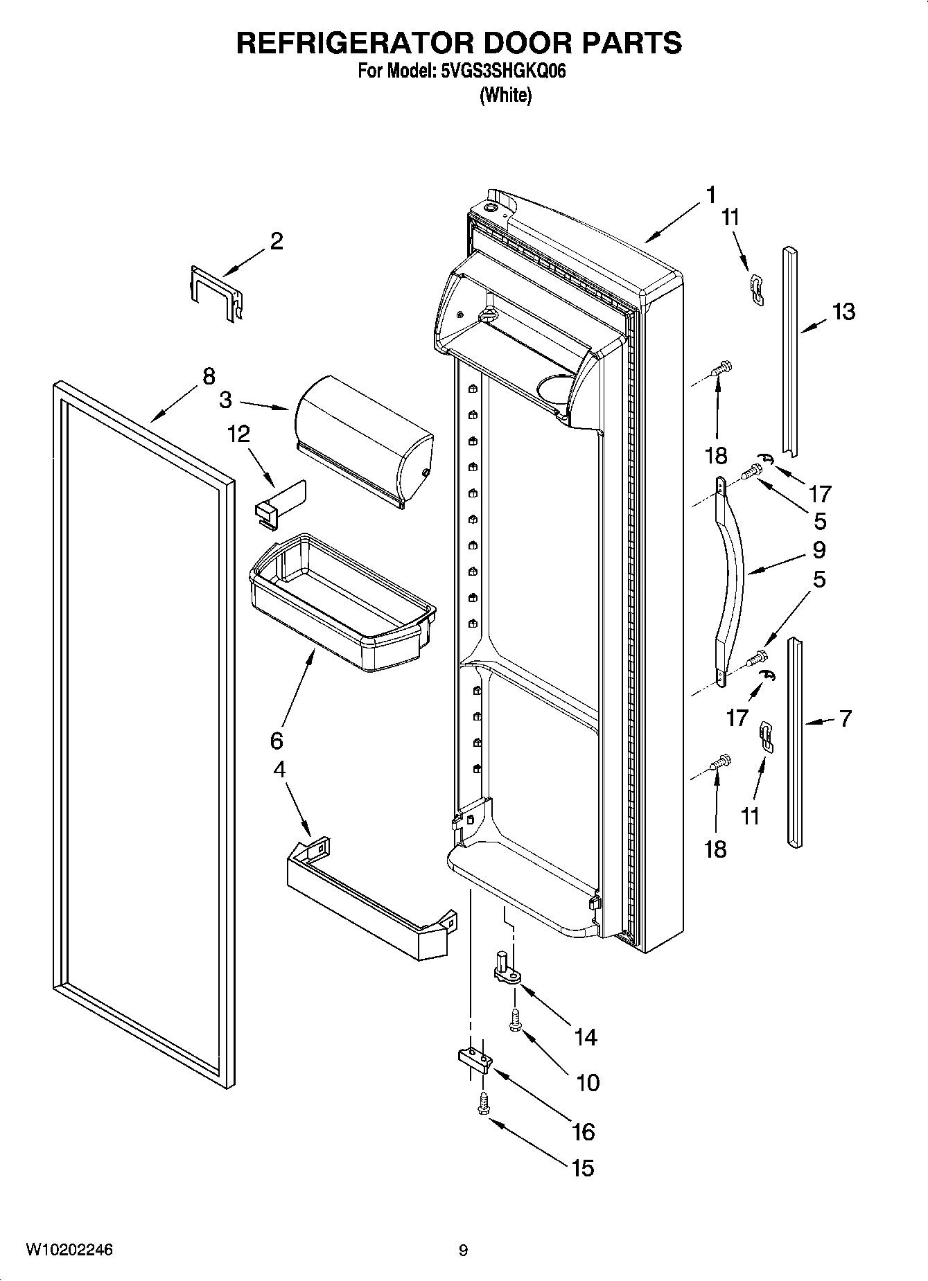 06 - REFRIGERATOR DOOR PARTS