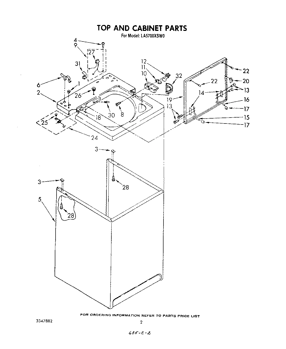02 - TOP AND CABINET , LITERATURE AND OPTIONAL