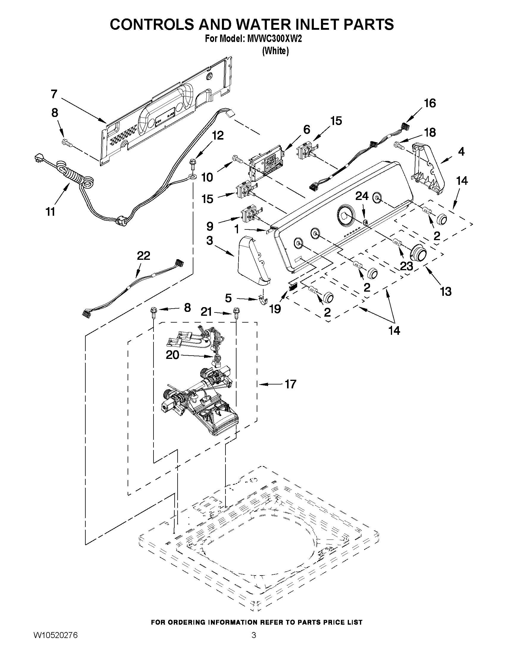 02 - CONTROLS AND WATER INLET PARTS