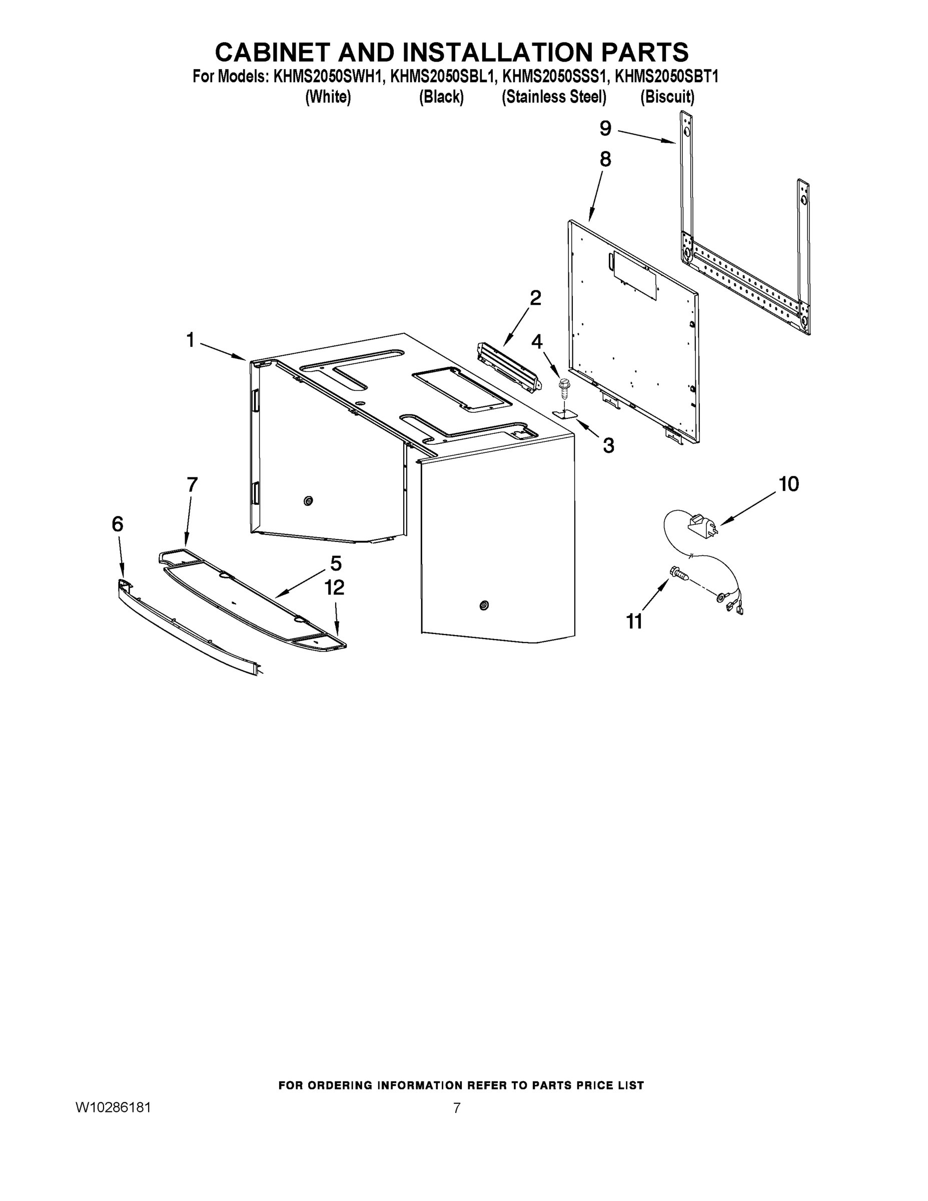 06 - CABINET AND INSTALLATION PARTS