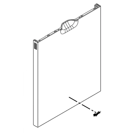 W10802703 Whirlpool Dishwasher Door Panel