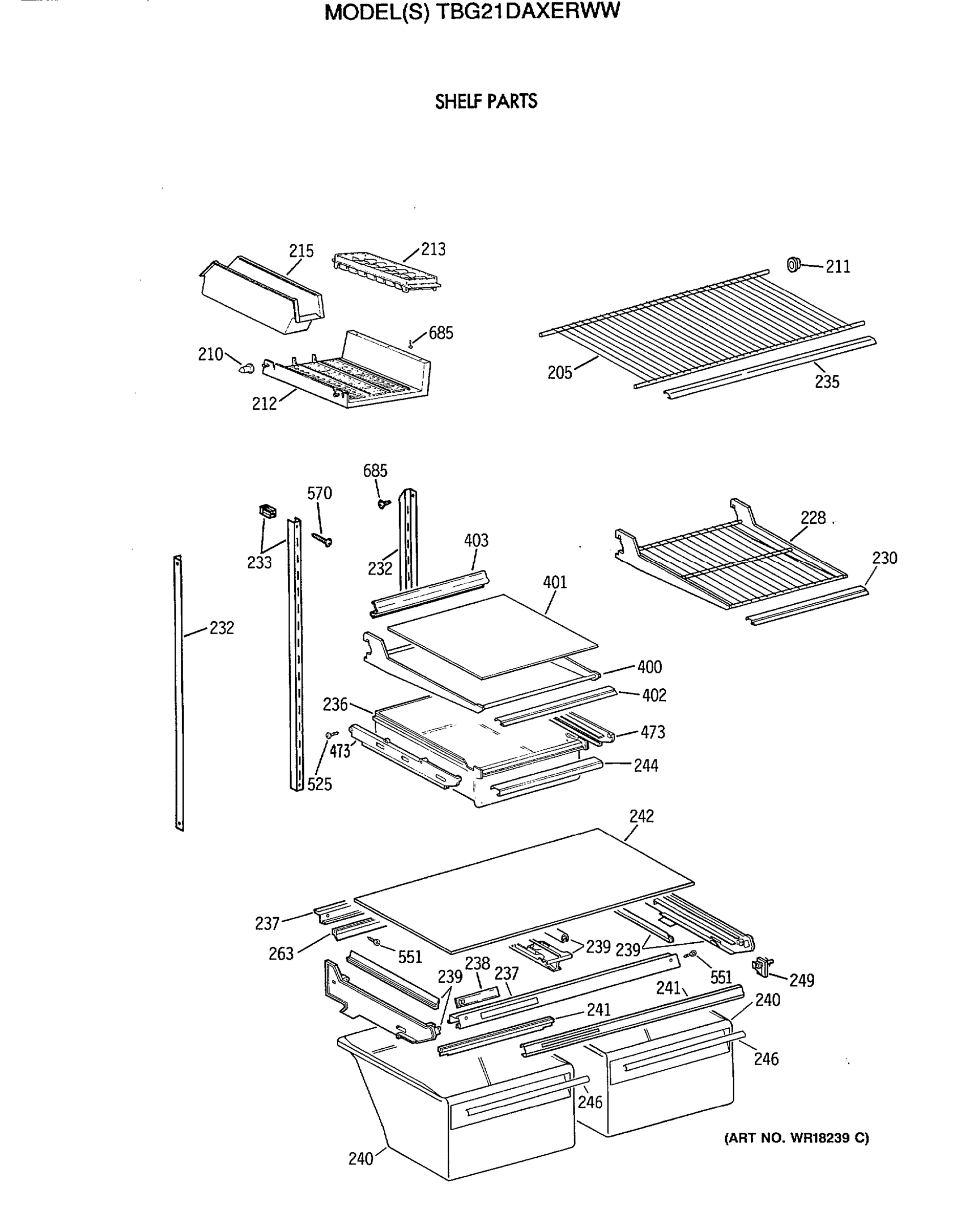 SHELF PARTS